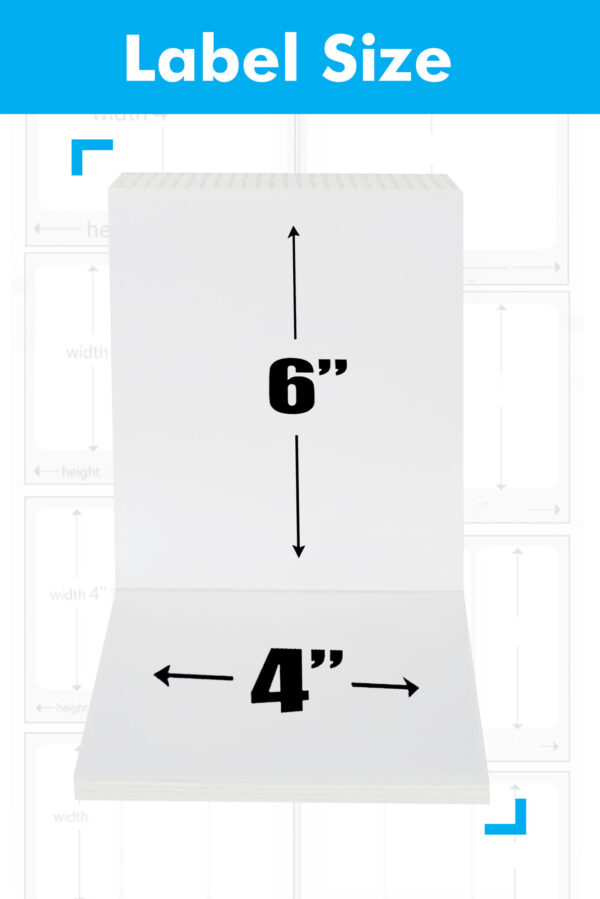 Thermal Shipping Label Papers 100x150 mm(400 Roll Labels) Waterproof Oil-Proof Anti Scratch-All Label Printer Compatible - Image 3
