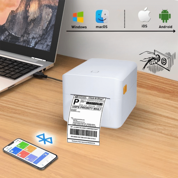 T45 4 Inch Thermal Label Printer for Amazon, Flipkart, Meesho & Courier - Image 2