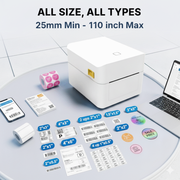 T45 4 Inch Thermal Label Printer for Amazon, Flipkart, Meesho & Courier - Image 3