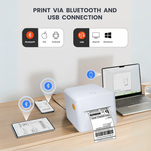 T45 4 Inch Thermal Label Printer for Amazon, Flipkart, Meesho & Courier - Image 4